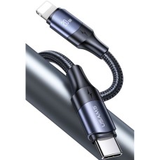 Кабель Usams US-SJ521 U71 Type-C to Lightning 20W PD Fast Charging &amp; Data Cable 1.2m Black (SJ521USB01)
