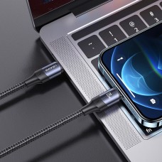 Кабель Usams US-SJ521 U71 Type-C to Lightning 20W PD Fast Charging &amp; Data Cable 1.2m Black (SJ521USB01)