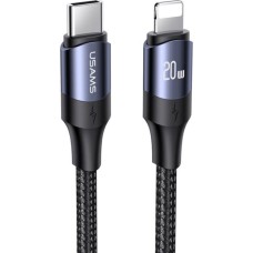 Кабель Usams US-SJ521 U71 Type-C to Lightning 20W PD Fast Charging &amp; Data Cable 1.2m Black (SJ521USB01)