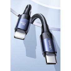 Кабель Usams US-SJ521 U71 Type-C to Lightning 20W PD Fast Charging &amp; Data Cable 1.2m Black (SJ521USB01)