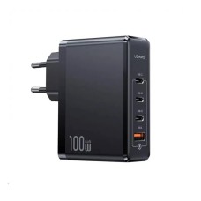 Сетевое зарядное устройство для Usams US-CC163 T50 100W 4 Ports ACCC GaN Fast Charger (EU) Black (CC163TC01)