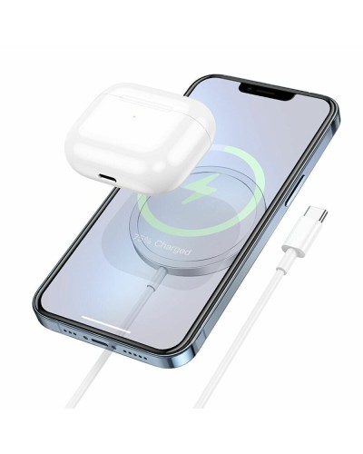 Бездротовий зарядний пристрій HOCO CW47 Original series 15W magnetic wireless fast charger White (6931474795076)