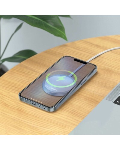 Бездротовий зарядний пристрій HOCO CW47 Original series 15W magnetic wireless fast charger White (6931474795076)