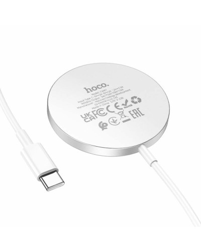 Бездротовий зарядний пристрій HOCO CW47 Original series 15W magnetic wireless fast charger White (6931474795076)