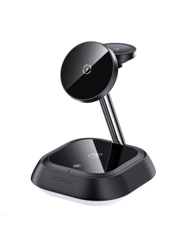 Бездротовий зарядний пристрій ACEFAST E16 desktop 3-in-1 wireless charging holder Black (AFE16B)