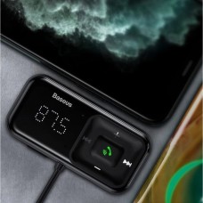 ОЗУ с FM-модулятором Baseus T Shaped S-16 Car Bluetooth MP3 Player Black (CCMT000201)