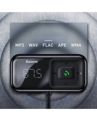 АЗП з FM-модулятором Baseus T Shaped S-16 Car Bluetooth MP3 Player Black (CCMT000201)