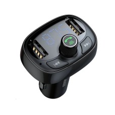 ОЗУ с FM-модулятором Baseus T Shaped S-09 Car Bluetooth MP3 Player Black (CCMT000301)