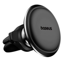 Держатель для мобильного Baseus Magnetic Air Vent Car Mount Holder with cable clip Black (SUGX020001)