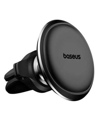 Тримач для мобiльного Baseus Magnetic Air Vent Car Mount Holder with cable clip Black (SUGX020001)