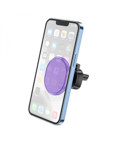 Тримач для мобільного HOCO H1 Crystal magnetic car holder(air outlet) Romantic Purple (6931474790194)