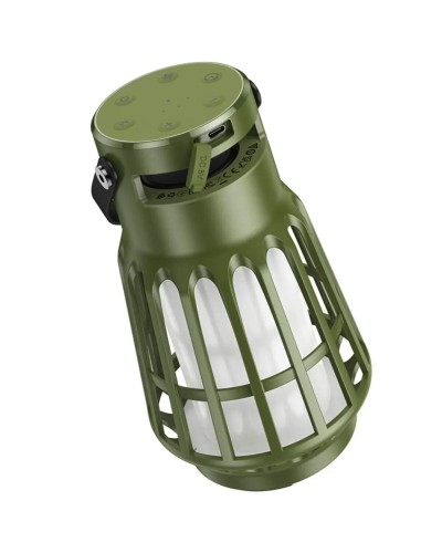 Портативна колонка HOCO BS61 Wild fun outdoor camping light BT speaker Olive Green (6942007610834)