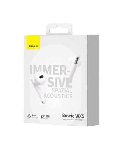 Навушники Baseus Bowie WX5 True Wireless Earphones White (A00051000213-00)