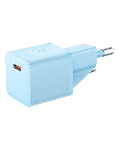 Мережевий зарядний пристрій Baseus GaN5 Fast Charger(mini) 1C 20W EU Blue (CCGN050103)