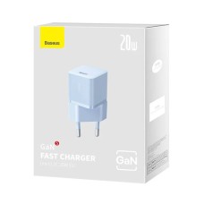 Сетевое зарядное устройство для Baseus GaN5 Fast Charger(mini) 1C 20W EU Blue (CCGN050103)