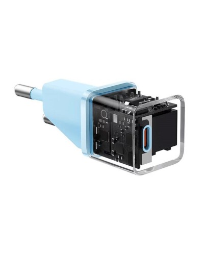 Мережевий зарядний пристрій Baseus GaN5 Fast Charger(mini) 1C 20W EU Blue (CCGN050103)