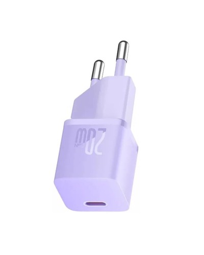 Мережевий зарядний пристрій Baseus GaN5 Fast Charger(mini) 1C 20W EU Purple (CCGN050105)