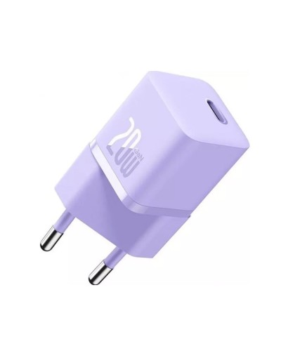 Мережевий зарядний пристрій Baseus GaN5 Fast Charger(mini) 1C 20W EU Purple (CCGN050105)