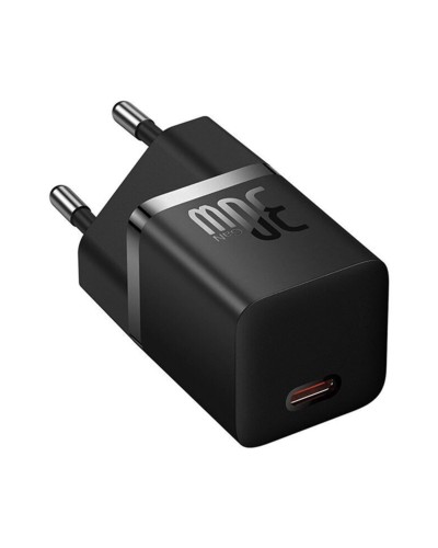 Мережевий зарядний пристрій Baseus GaN5 Fast Charger(mini) 1C 30W EU Black (CCGN070401)