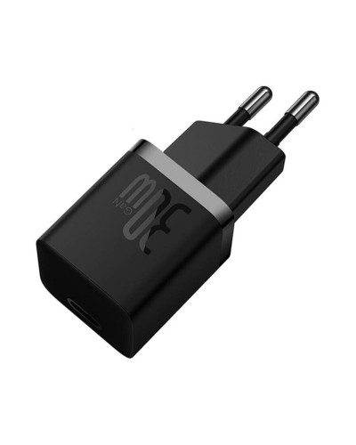 Мережевий зарядний пристрій Baseus GaN5 Fast Charger(mini) 1C 30W EU Black (CCGN070401)