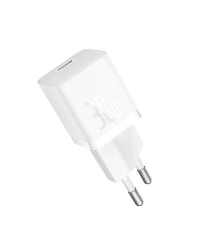 Мережевий зарядний пристрій Baseus GaN5 Fast Charger(mini) 1C 30W EU White (CCGN070502)