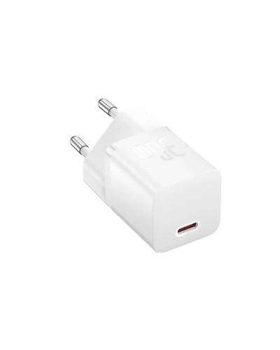 Мережевий зарядний пристрій Baseus GaN5 Fast Charger(mini) 1C 30W EU White (CCGN070502)