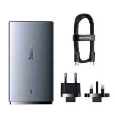 Сетевое зарядное устройство для Baseus GaN5 Pro Ultra-Slim Fast Charger C+U 65W Gray