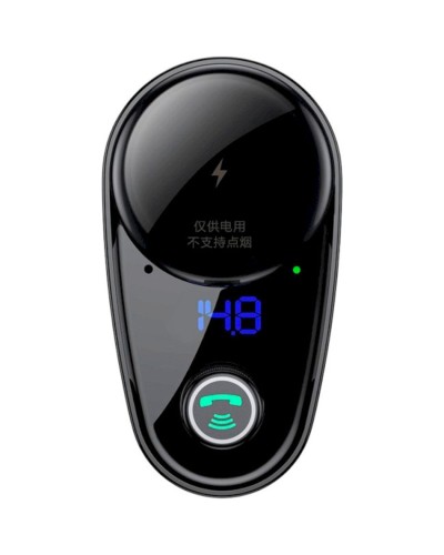 АЗП з FM-модулятор Baseus S-06 Car Bluetooth MP3 Player Black (CCHC000001)