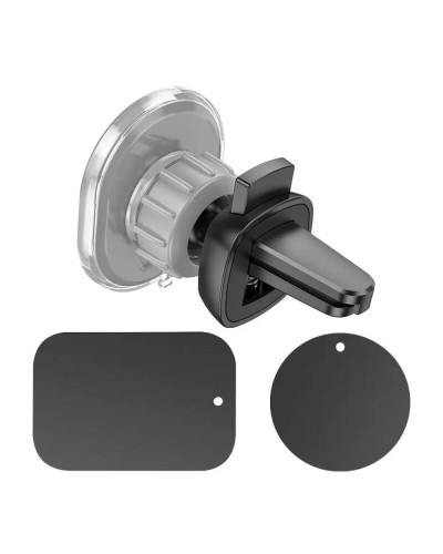 Тримач для мобільного HOCO H1 Crystal magnetic car holder(air outlet) Space Gray (6931474790170)