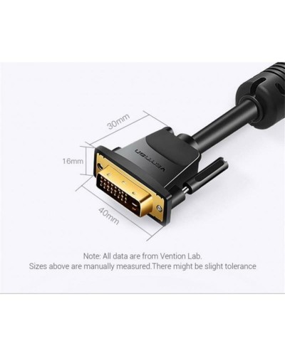 Кабель Vention DVI(24+1) Male to Male Cable 1.5M Black (EAABG) (EAABG)