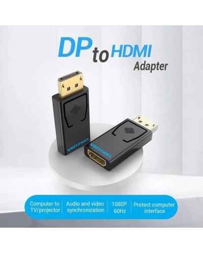 Адаптер Vention DP Male to HDMI Female Adapter Black (HBKB0) (HBKB0)