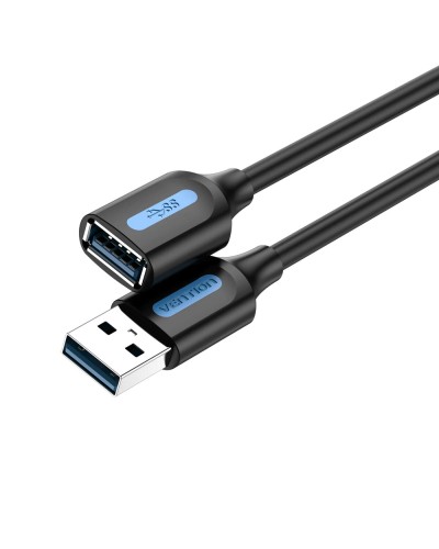 Кабель Vention USB 3.0 A Male to A Female Extension Cable 1M black PVC Type (CBHBF) (CBHBF)