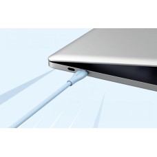 Кабель Vention USB 2.0 C Male to C Male 5A Cable 1.5M Light Blue Silicone Type (TAWSG) (TAWSG)