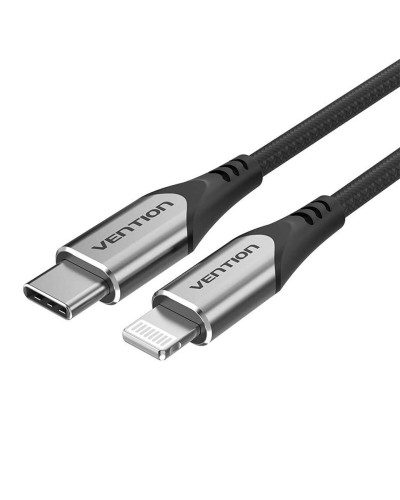 Кабель Vention USB 2.0 C to Lightning Cable 1M Gray Aluminum Alloy Type (TACHF) (TACHF)