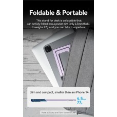 Держатель для телефона Vention Portable Cell Phone Stand Holder Desk Aluminum Alloy Type Gray (KCZH0) (KCZH0)