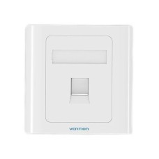 Мережева розетка Vention 1 Port keystone Jack Wall Plate White 86 Type (IFAW0) (IFAW0)