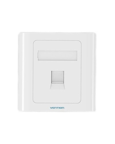 Мережева розетка Vention 1 Port keystone Jack Wall Plate White 86 Type (IFAW0) (IFAW0)