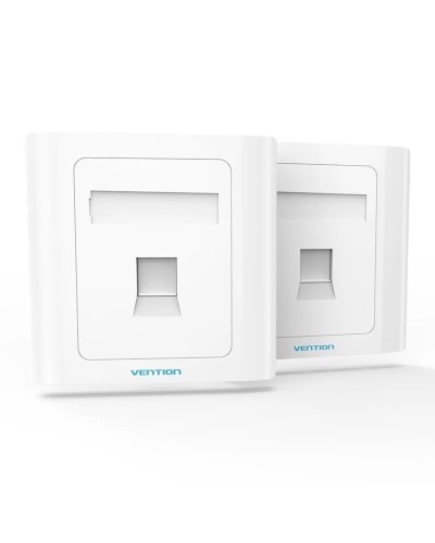 Мережева розетка Vention 1 Port keystone Jack Wall Plate White 86 Type (IFAW0) (IFAW0)