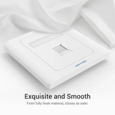 Сетевая розетка Vention 1 Port keystone Jack Wall Plate White 86 Type (IFAW0) (IFAW0)