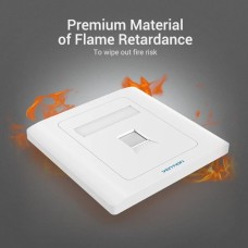 Сетевая розетка Vention 1 Port keystone Jack Wall Plate White 86 Type (IFAW0) (IFAW0)