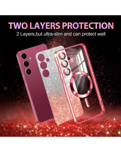 Чохол для смартфона Cosmic CD Shiny Magnetic for Samsung Galaxy S24 Plus Red (CDSHIS24PRed)