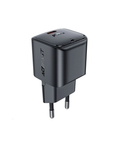 Мережевий зарядний пристрій ACEFAST A77 mini PD30W GaN USB-C charger Black (6974316282662)