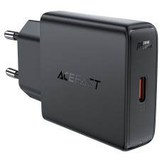 Сетевое зарядное устройство для ACEFAST A65 PD20W GaN single USB-C ultra-thin charger Black (6974316282686)