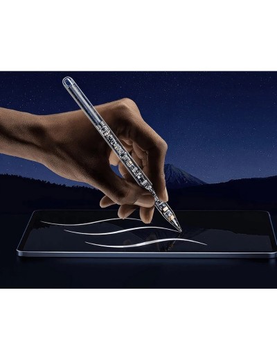 Стилус HOCO GM110 Transparent Explore Series active pad dedicated capacitive pen transparent black (6942007616744 )