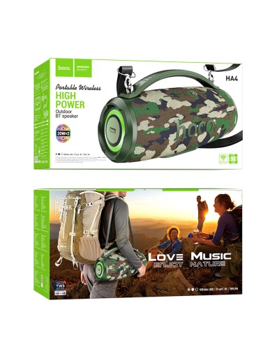 Портативна колонка HOCO HA4 Surge outdoor BT speaker Camouflage Green (6942007612272 )