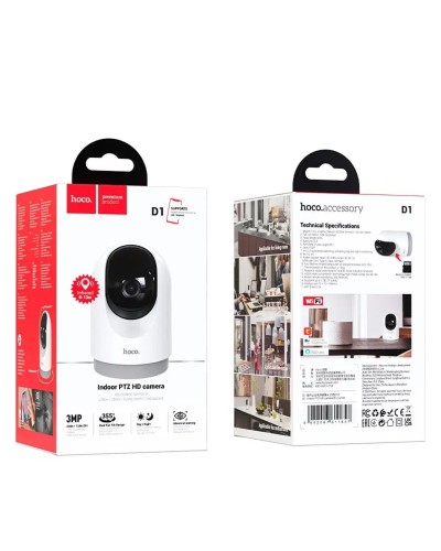 IP-камера видеонаблюдения HOCO D1 indoor PTZ HD camera White (6942007611657)