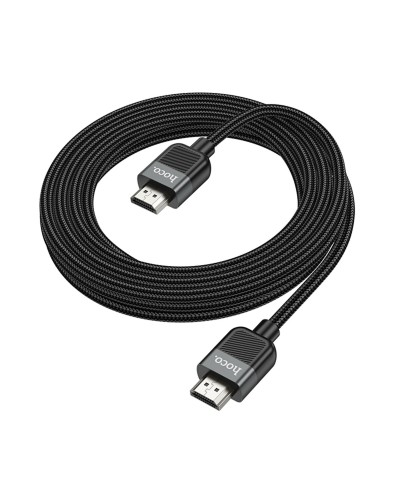 Кабель HOCO US09 Cutting-edge HDTV 2.0 male-to-male 4K HD data cable(L=3M) Black (6942007608978 )