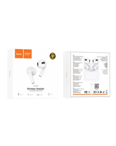 Навушники HOCO EW09 Soundman true wireless BT headset White (6931474755704 )