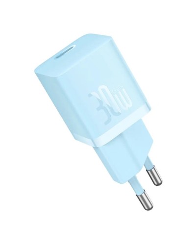 Мережевий зарядний пристрій Baseus GaN5 Fast Charger(mini) 1C 30W EU Blue (CCGN070603)