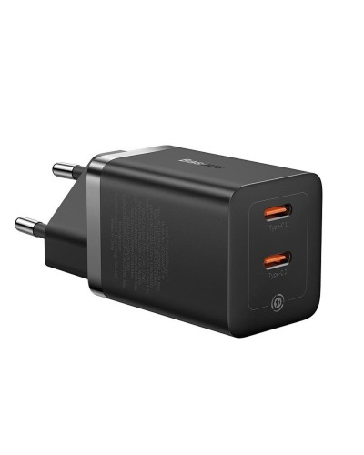 Мережевий зарядний пристрій Baseus GaN5 Pro Fast Charger C+C 40W EU Black (CCGP180101)